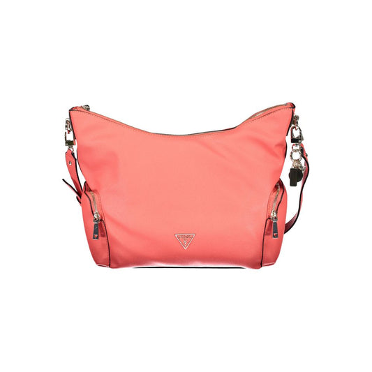 Pink Polyethylene Women Handbag