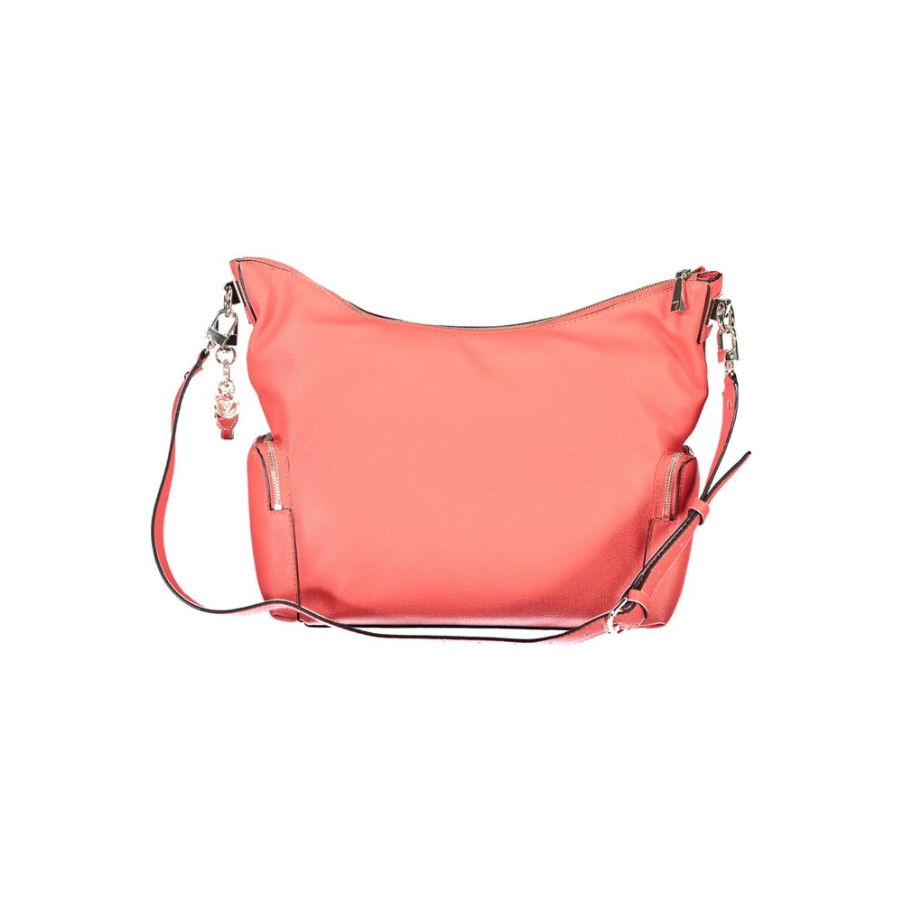 Pink Polyethylene Women Handbag