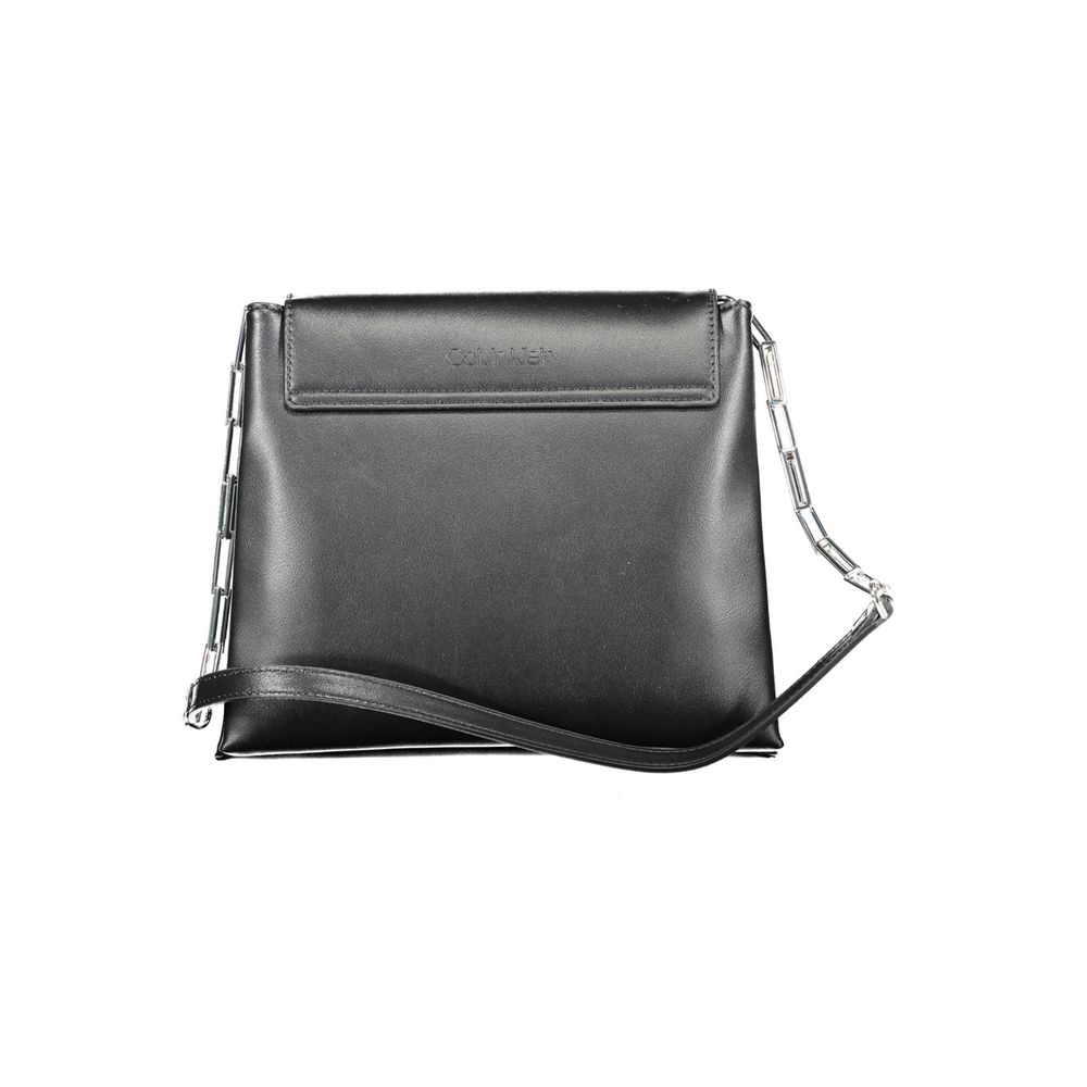 Black Polyethylene Women Handbag