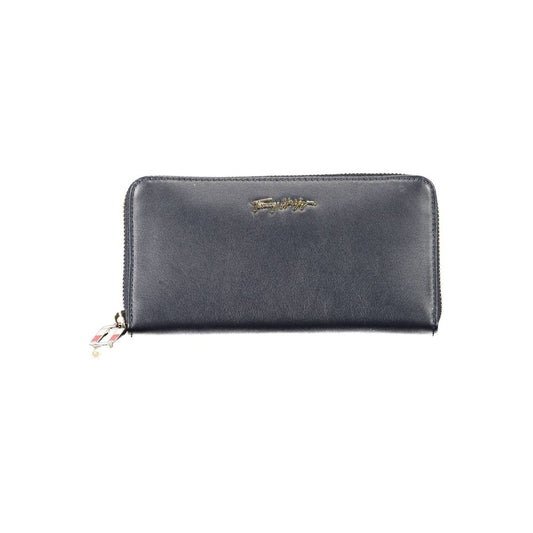 Blue Leather Women Wallet