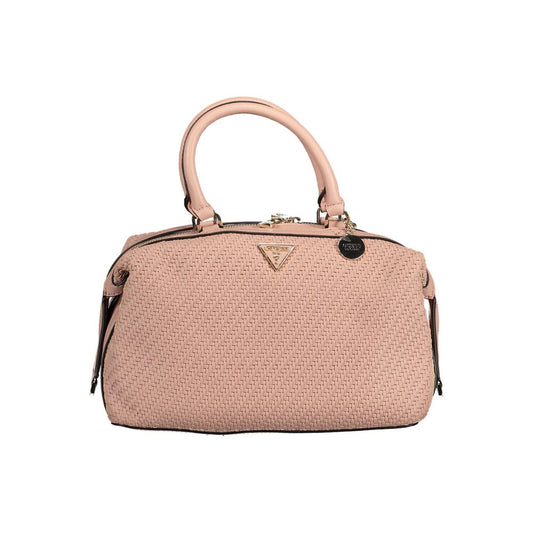 Pink Polyethylene Women Handbag