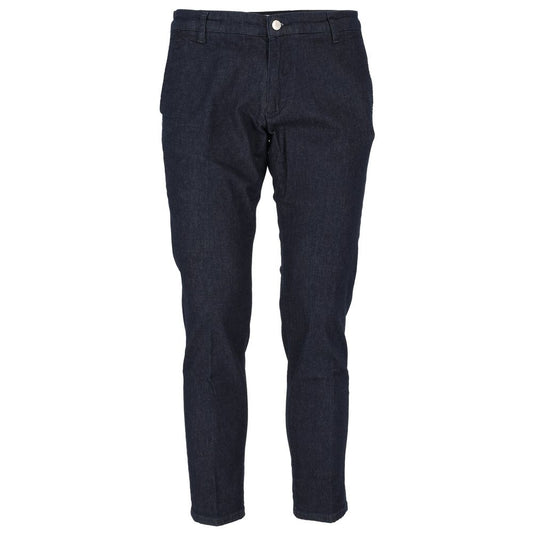 Blue Cotton Jeans & Pant