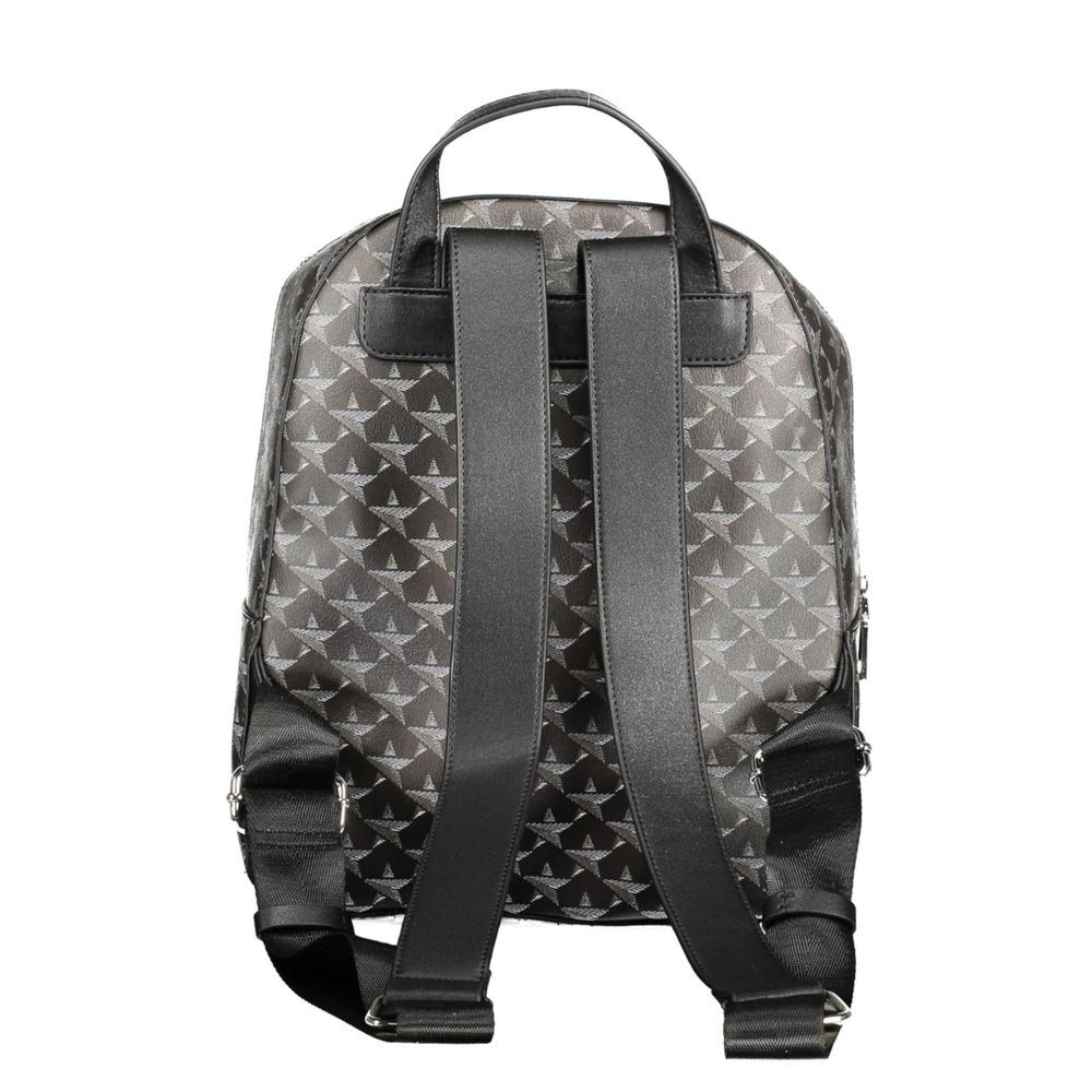 Black PVC Women Backpack