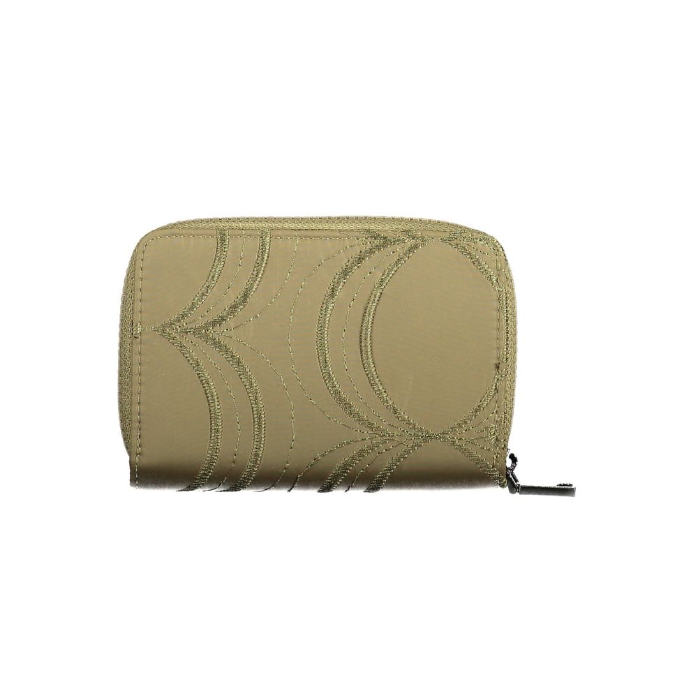 Green Polyester Women Wallet