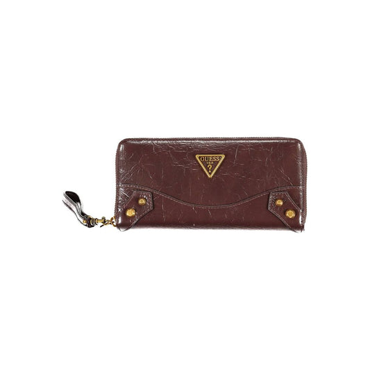 Brown Polyethylene Women Wallet