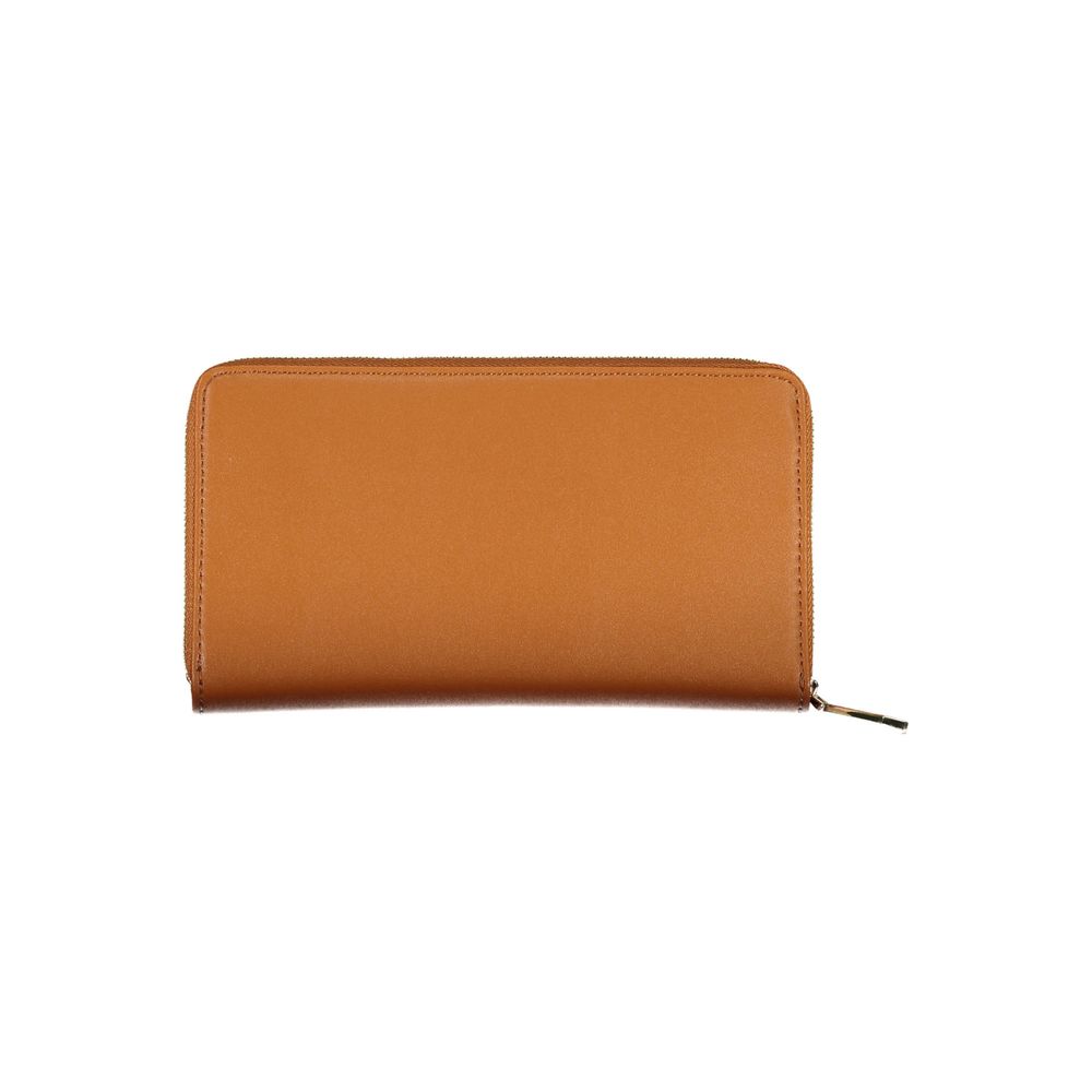 Brown Polyethylene Women Wallet