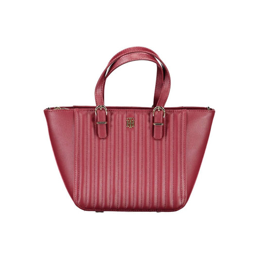 Red Polyethylene Women Handbag