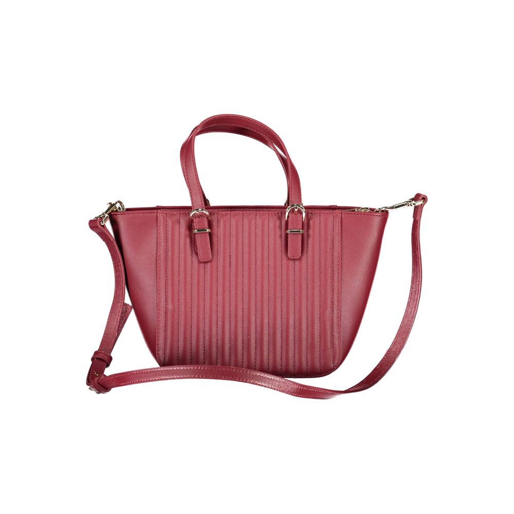 Red Polyethylene Women Handbag