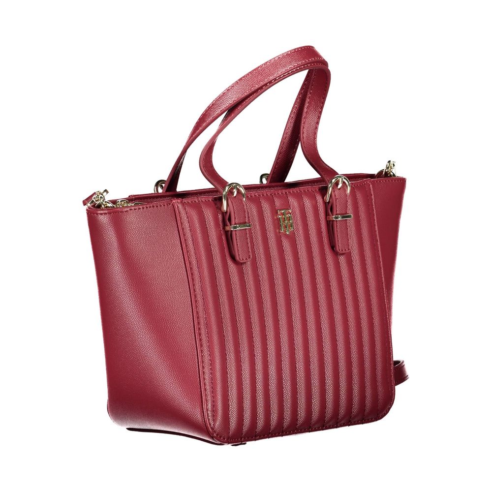 Red Polyethylene Women Handbag