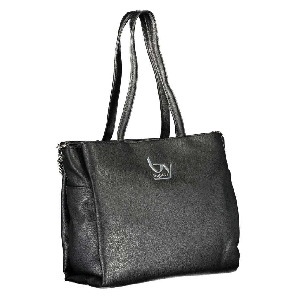 Black Polyethylene Women Handbag