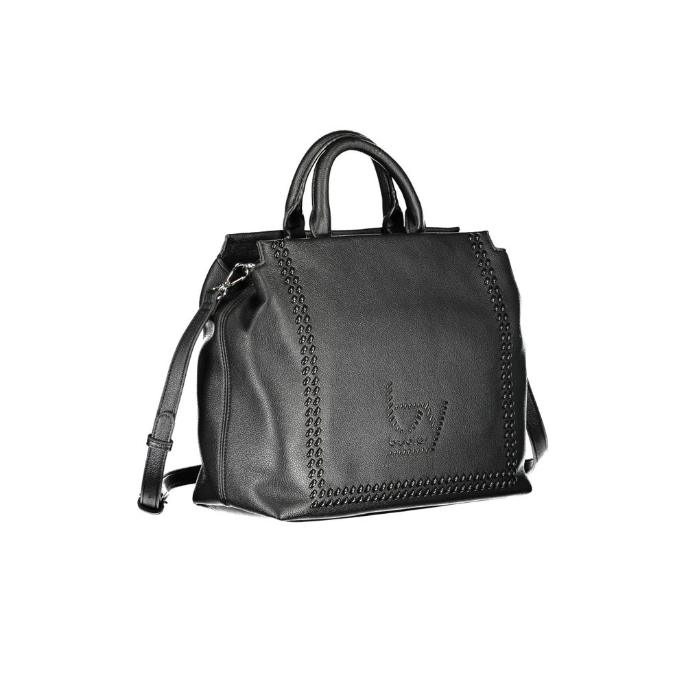 "Black Polyethylene Women Handbag"