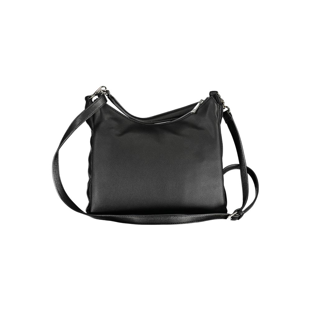 Black Polyethylene Womens Handbag