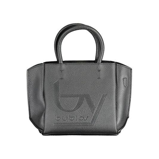 Black Polyethylene Women Handbag