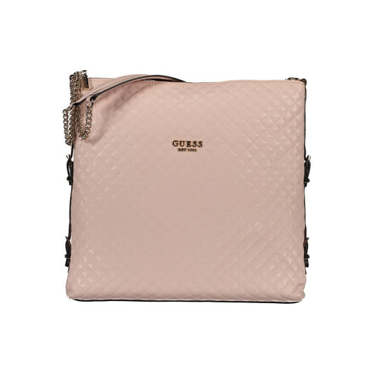 Pink Polyethylene Women Handbag