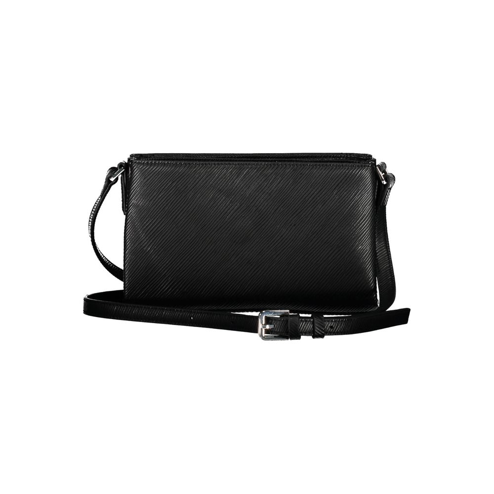 Black Polyester Women Handbag