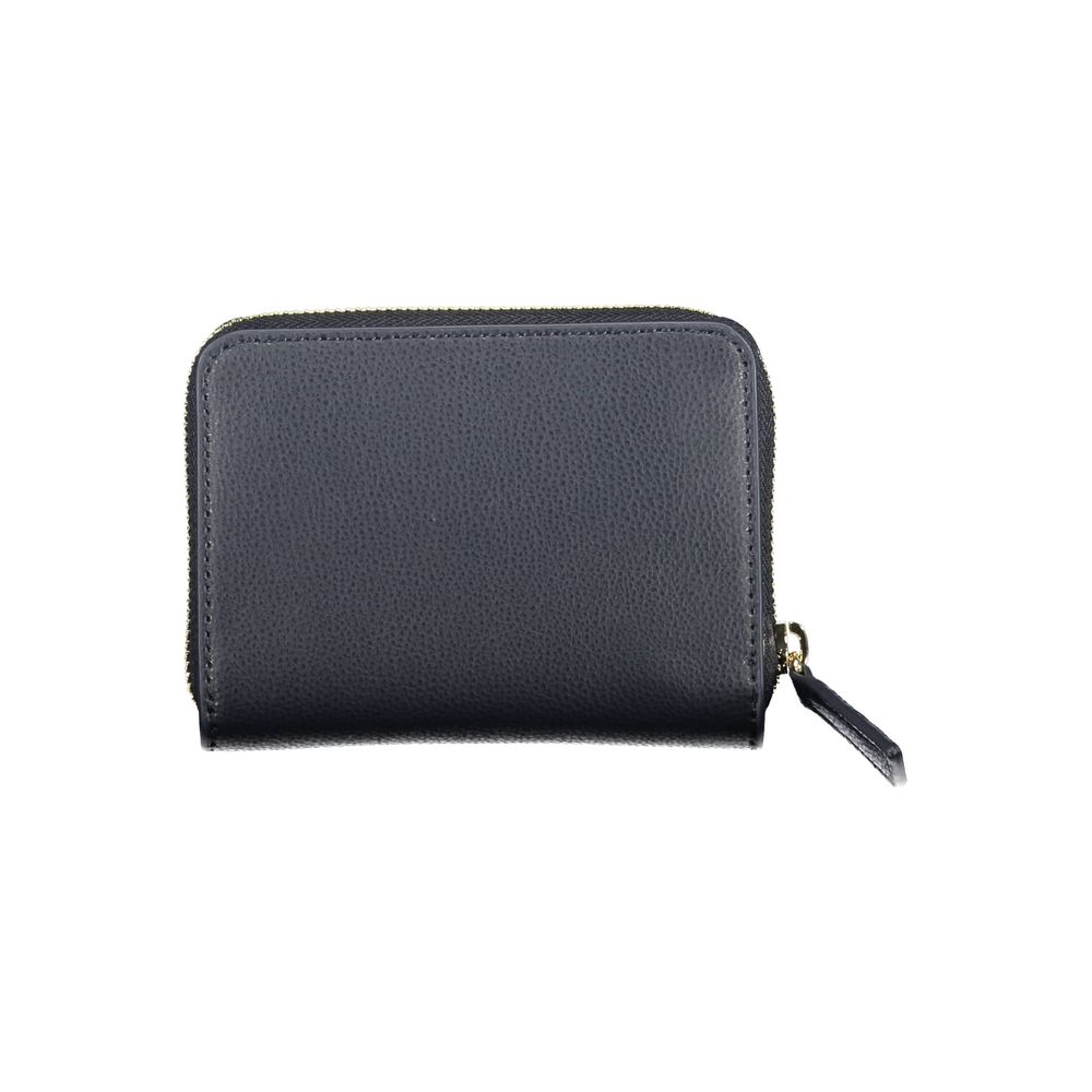 Blue Polyester Women Wallet