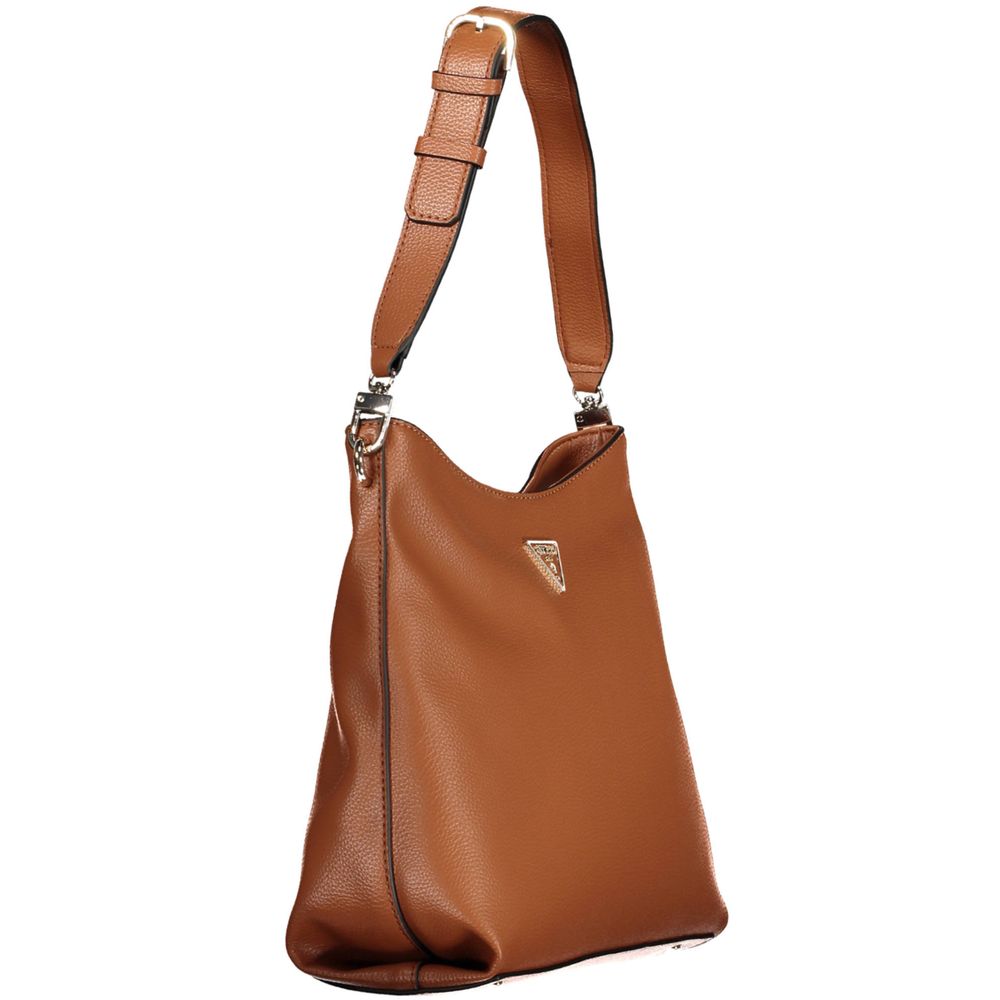 Brown Polyethylene Women Handbag