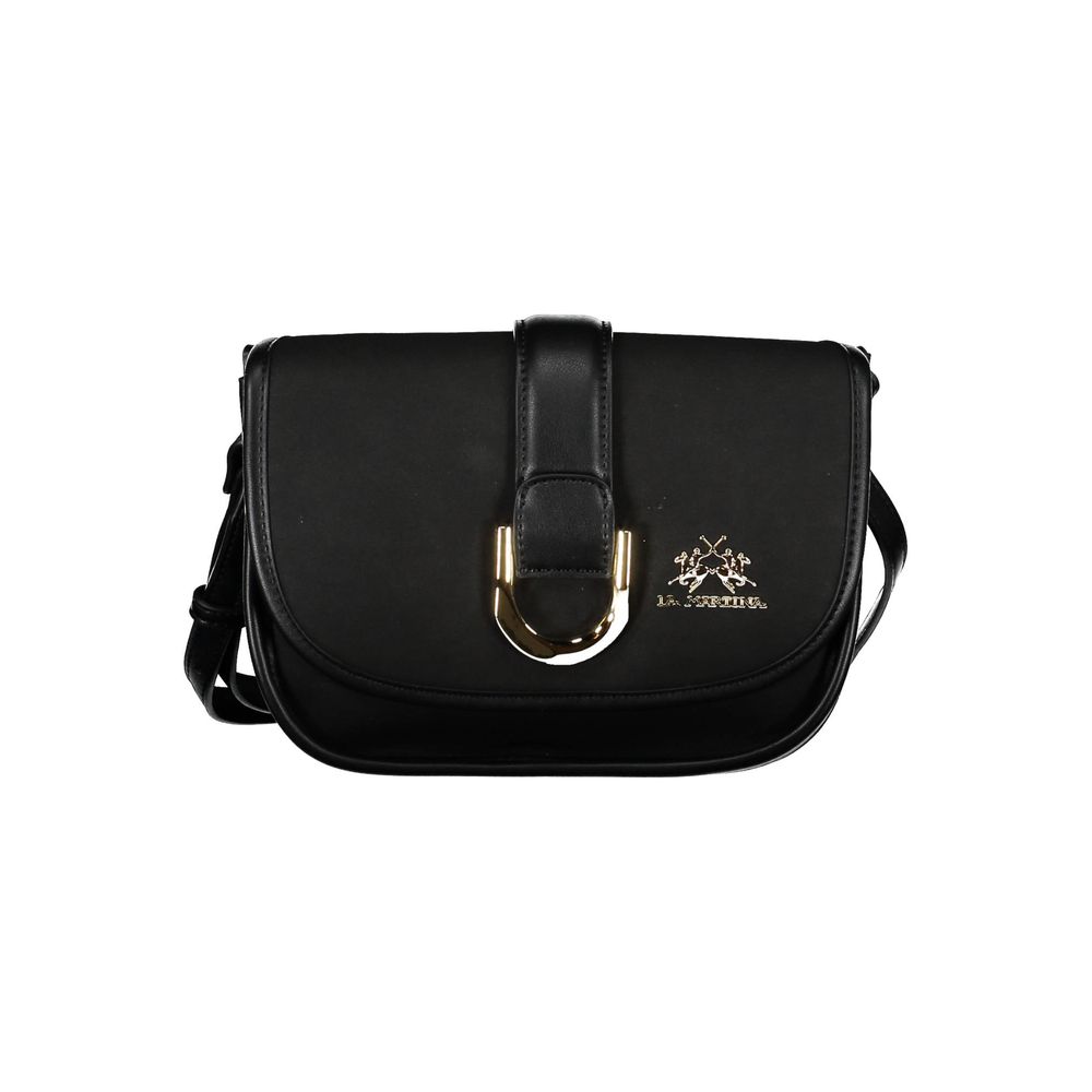 Black Polyethylene Women Handbag