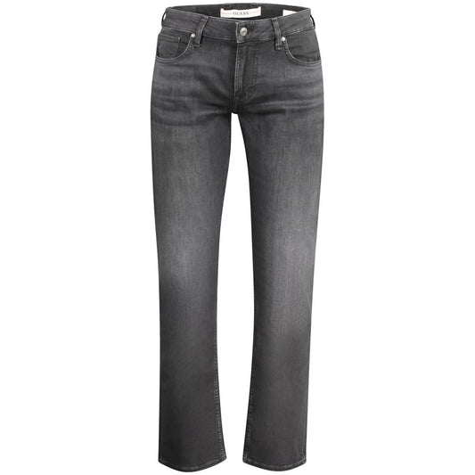 Black Cotton Men Jeans