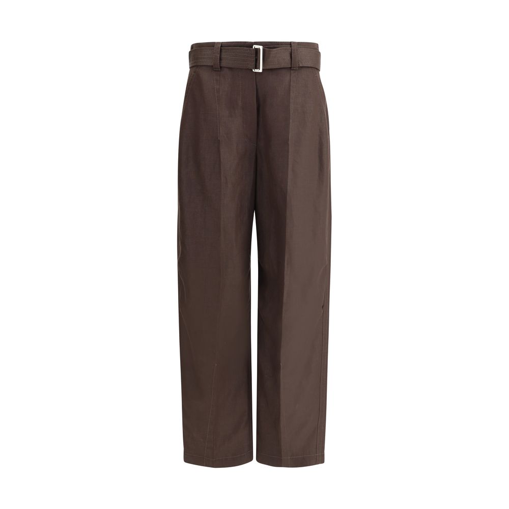 Belted linen Pants