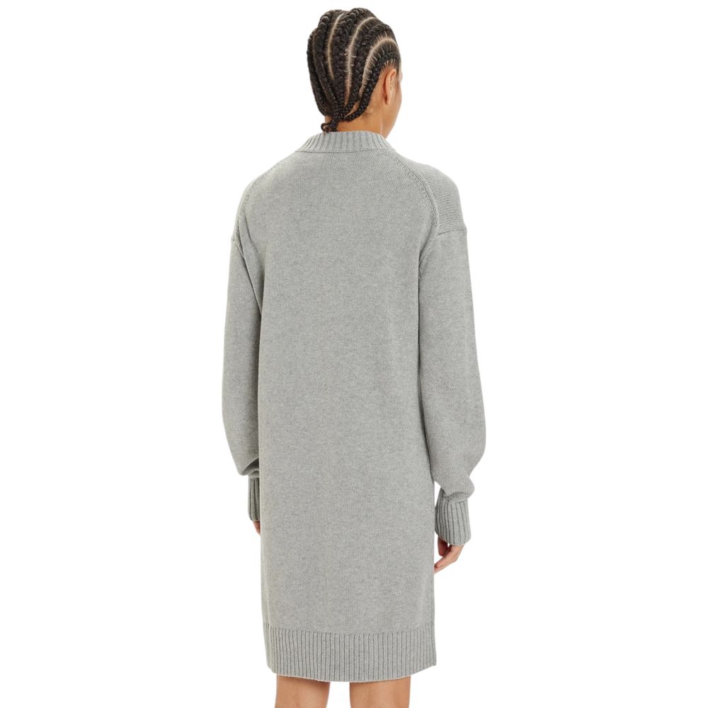 Gray Cotton Cotton Dress