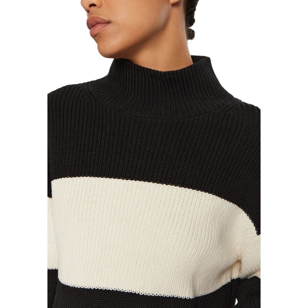 Black And White Cotton Sweater