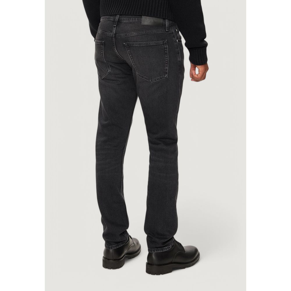 Black Cotton Jeans & Pant