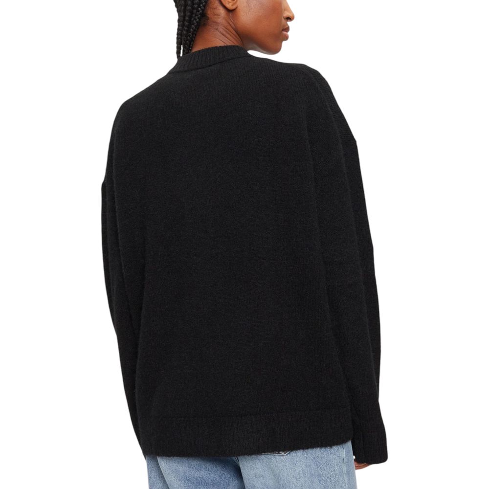 Black Polyester Sweater