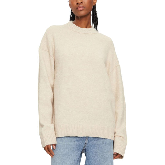 Beige Polyester Sweater