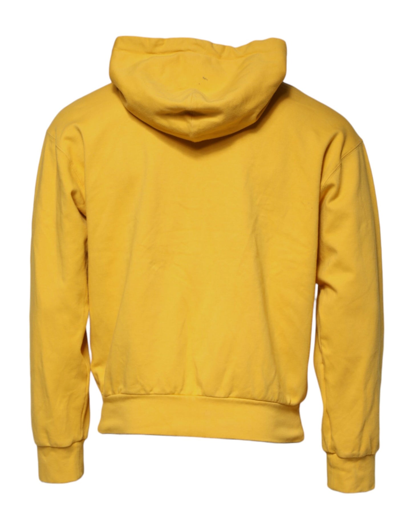 Yellow Logo Full Zip Hooded Sweatshirt Sweater