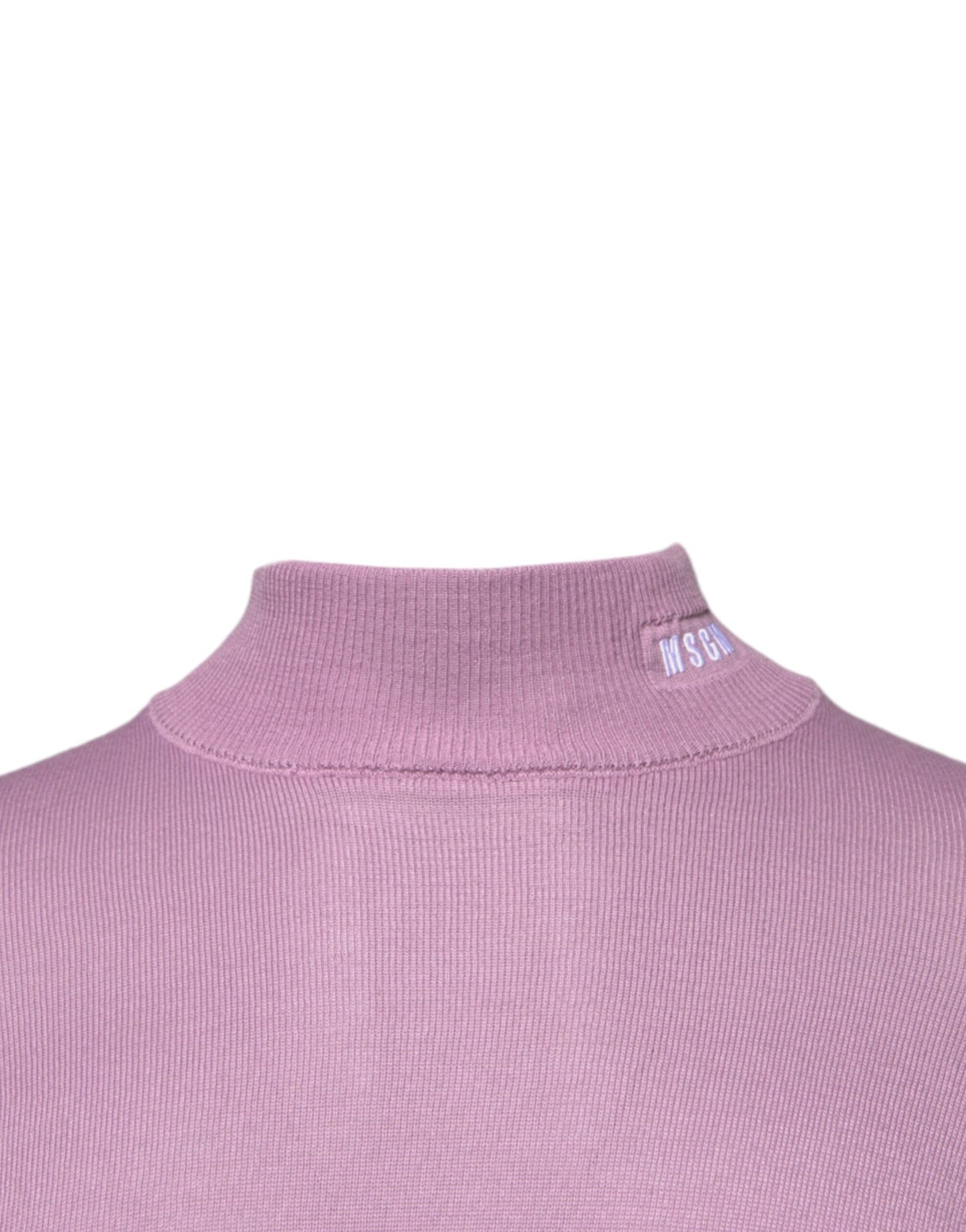 Purple Wool Knit Turtle Neck Long Sleeve Pullover Sweater