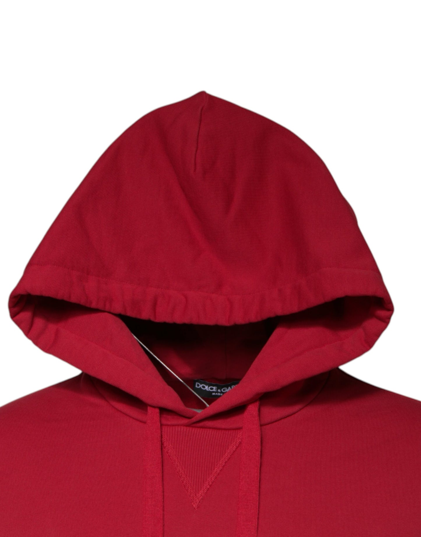 Red Cotton Logo Hooded Sweatshirt Sweater