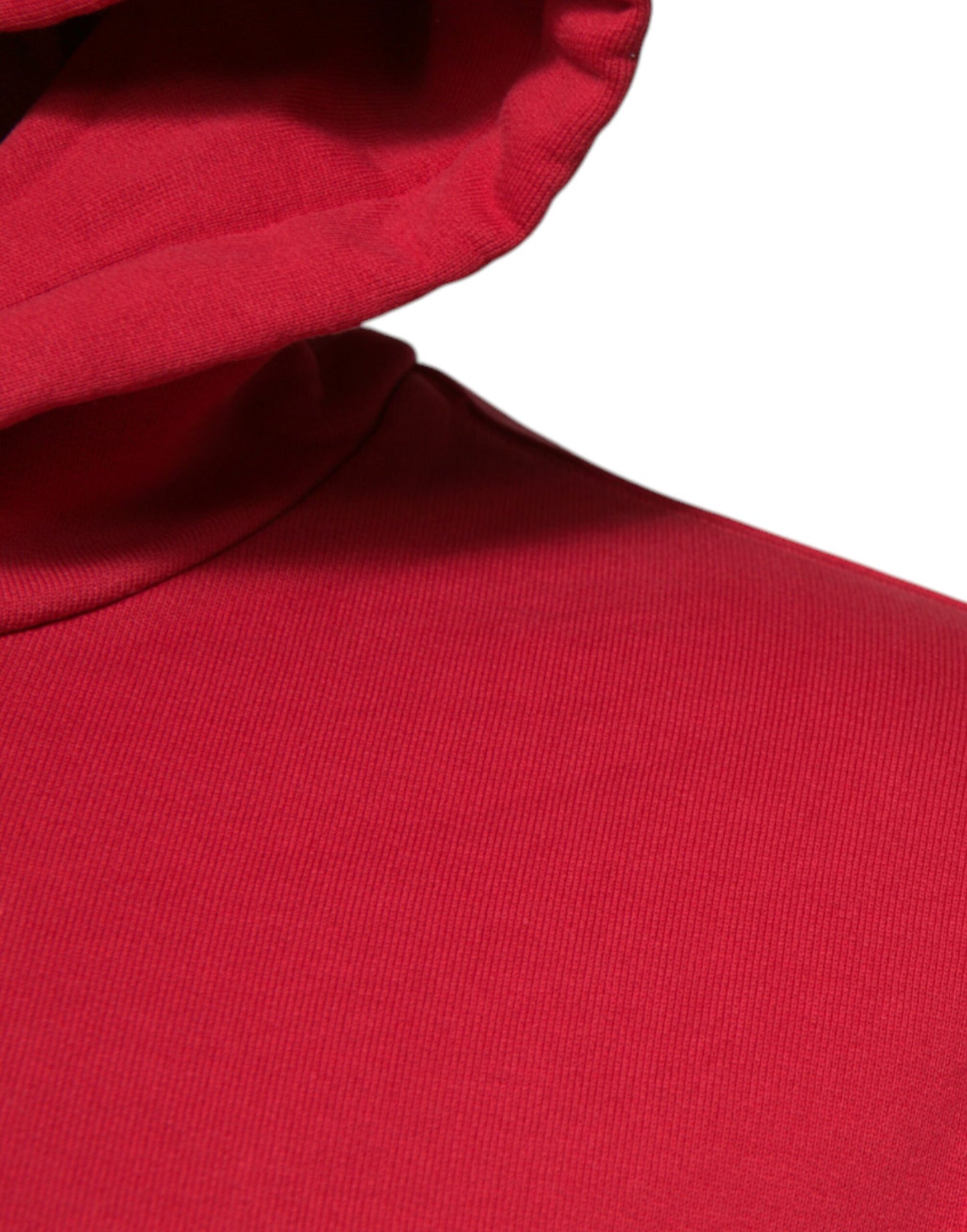 Red Cotton Logo Hooded Sweatshirt Sweater