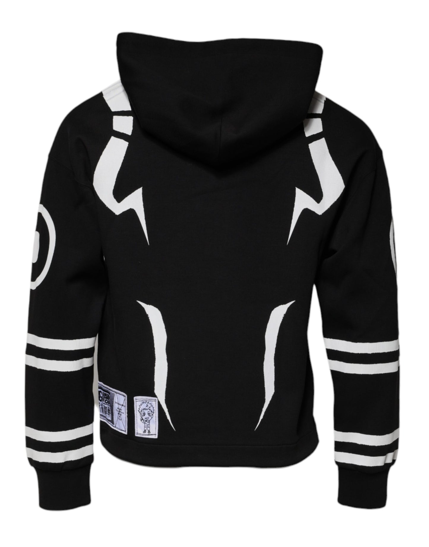 Black White Logo Hooded Sweatshirt Sweater