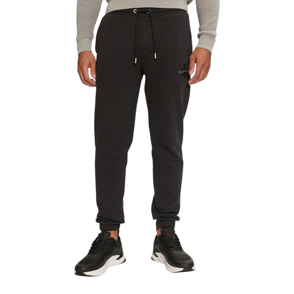 Black Cotton Cotton Jeans & Pant