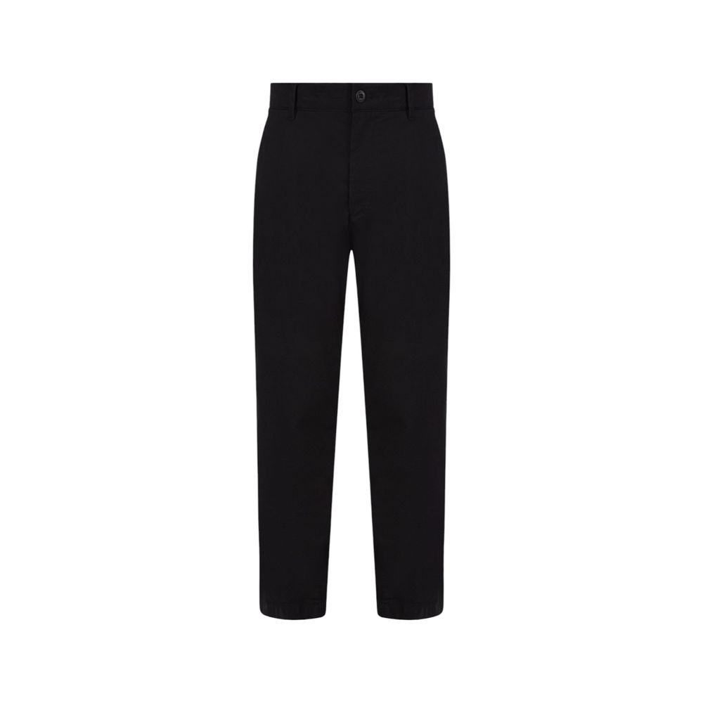 Black Cotton Rigenerato Jeans & Pant