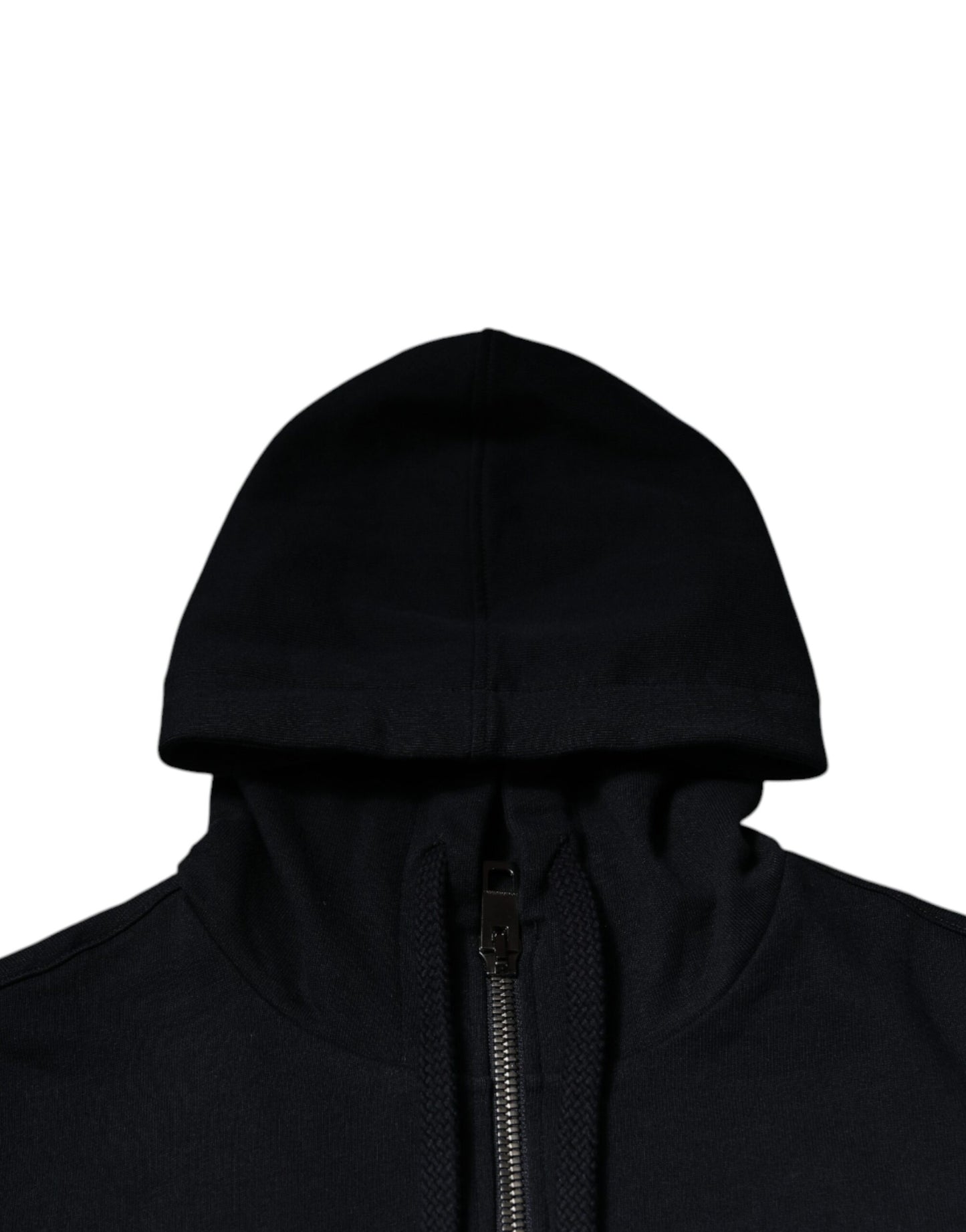 Black Logo Full Zip Hooded Sweatshirt Sweater