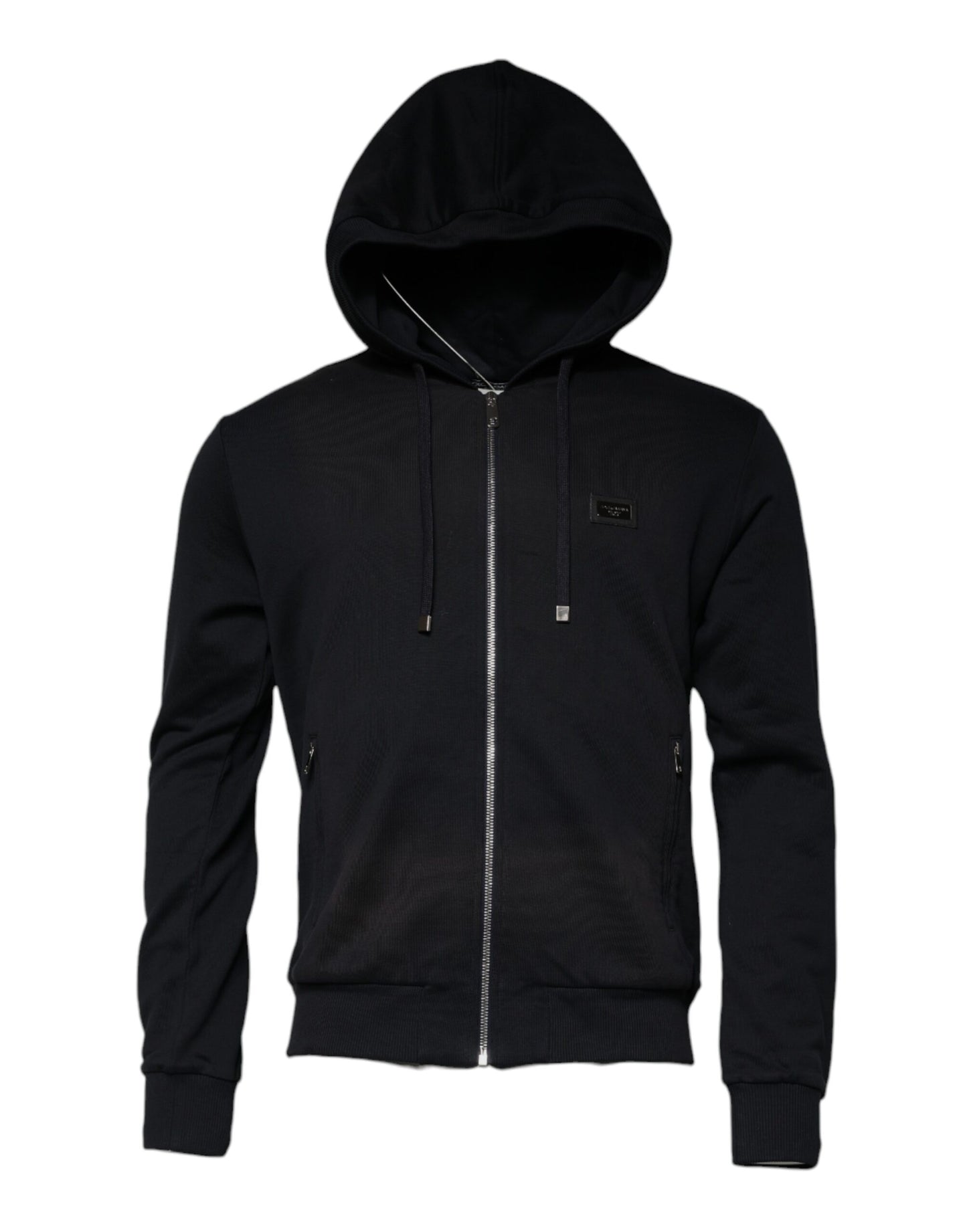 Black Logo Full Zip Hooded Sweatshirt Sweater