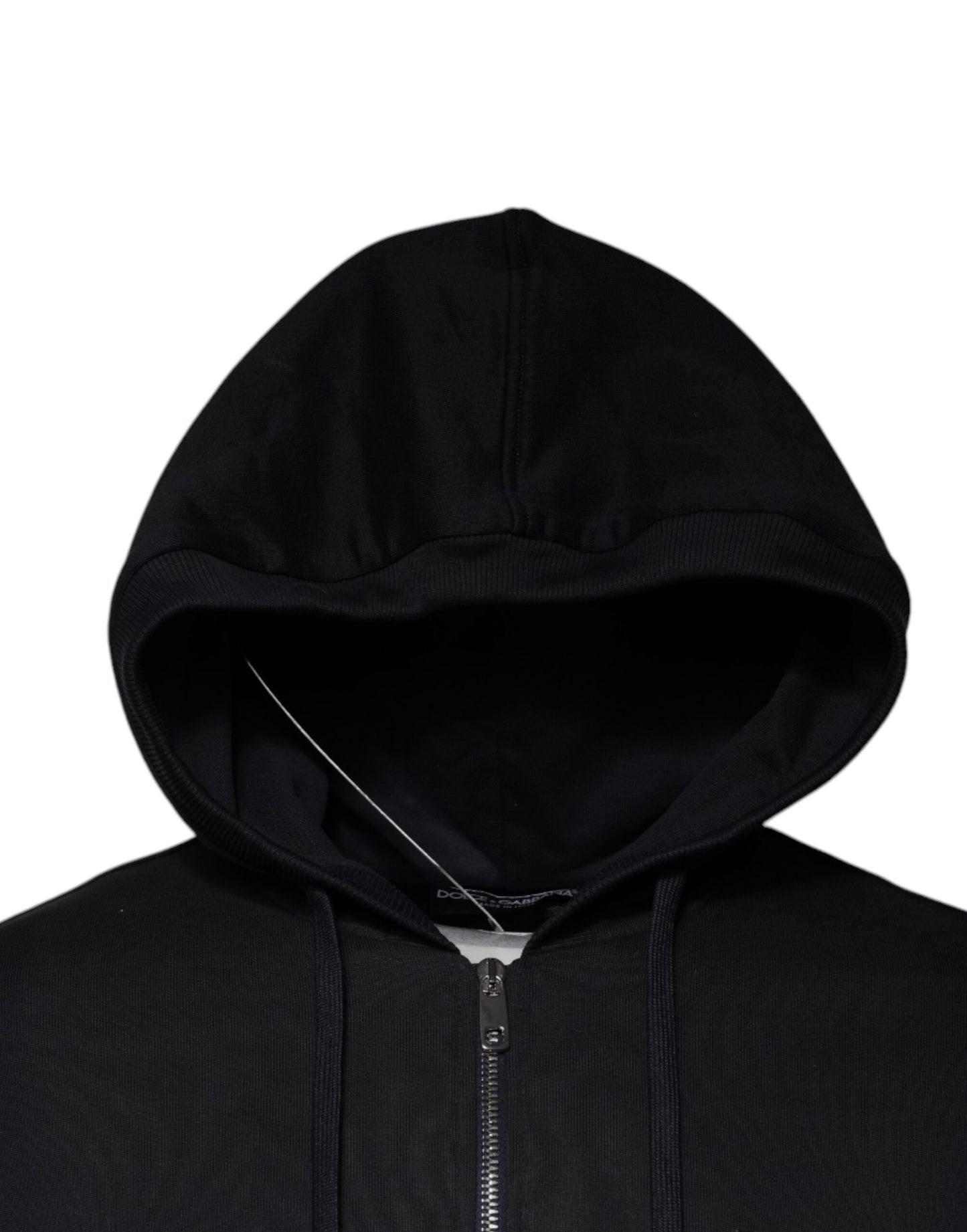 Black Logo Full Zip Hooded Sweatshirt Sweater