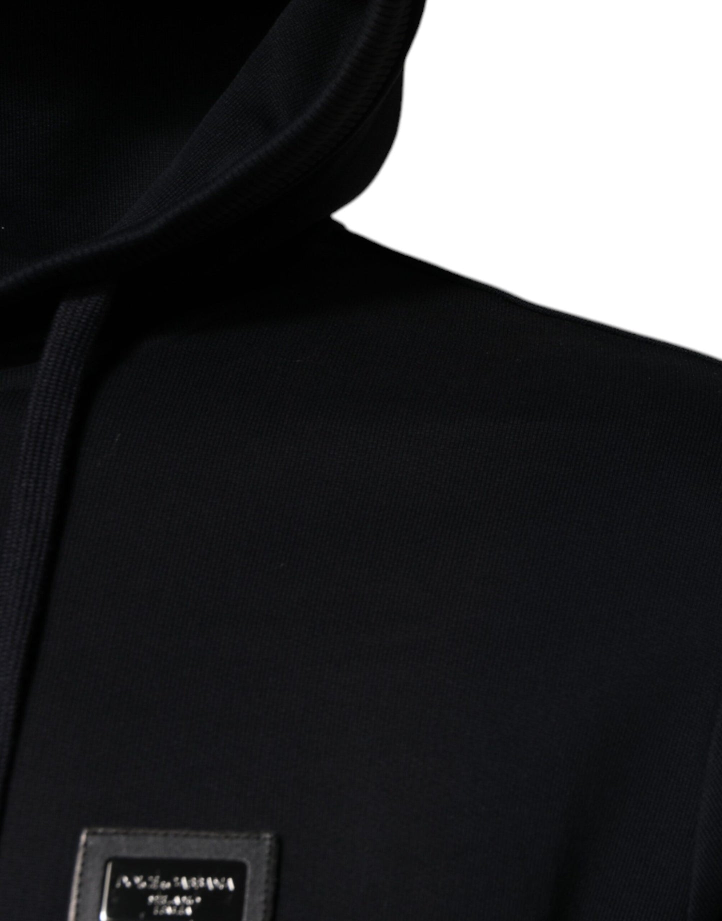 Black Logo Full Zip Hooded Sweatshirt Sweater