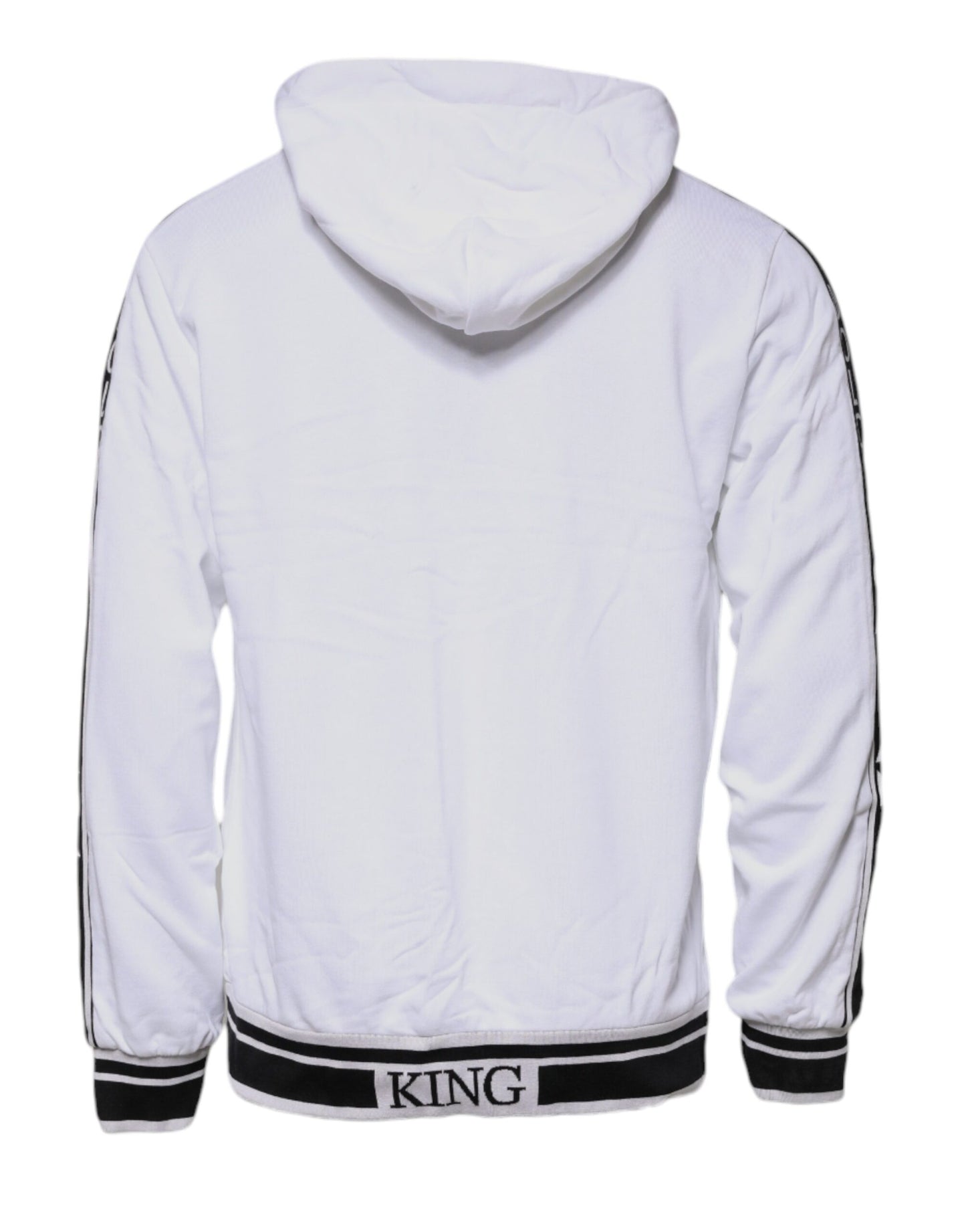 White Full Zip Hooded Sweatshirt Sweater