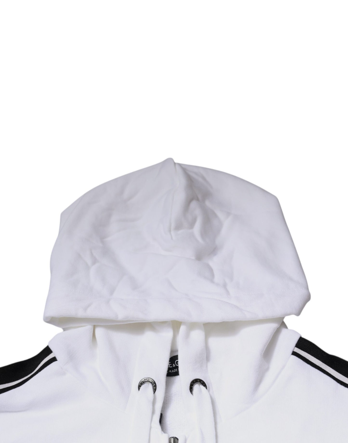 White Full Zip Hooded Sweatshirt Sweater