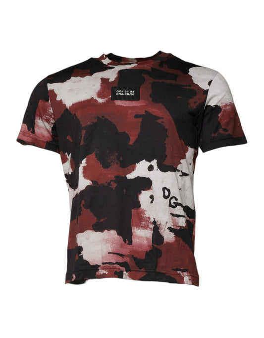 Multicolor Camouflage Crew Neck T-shirt