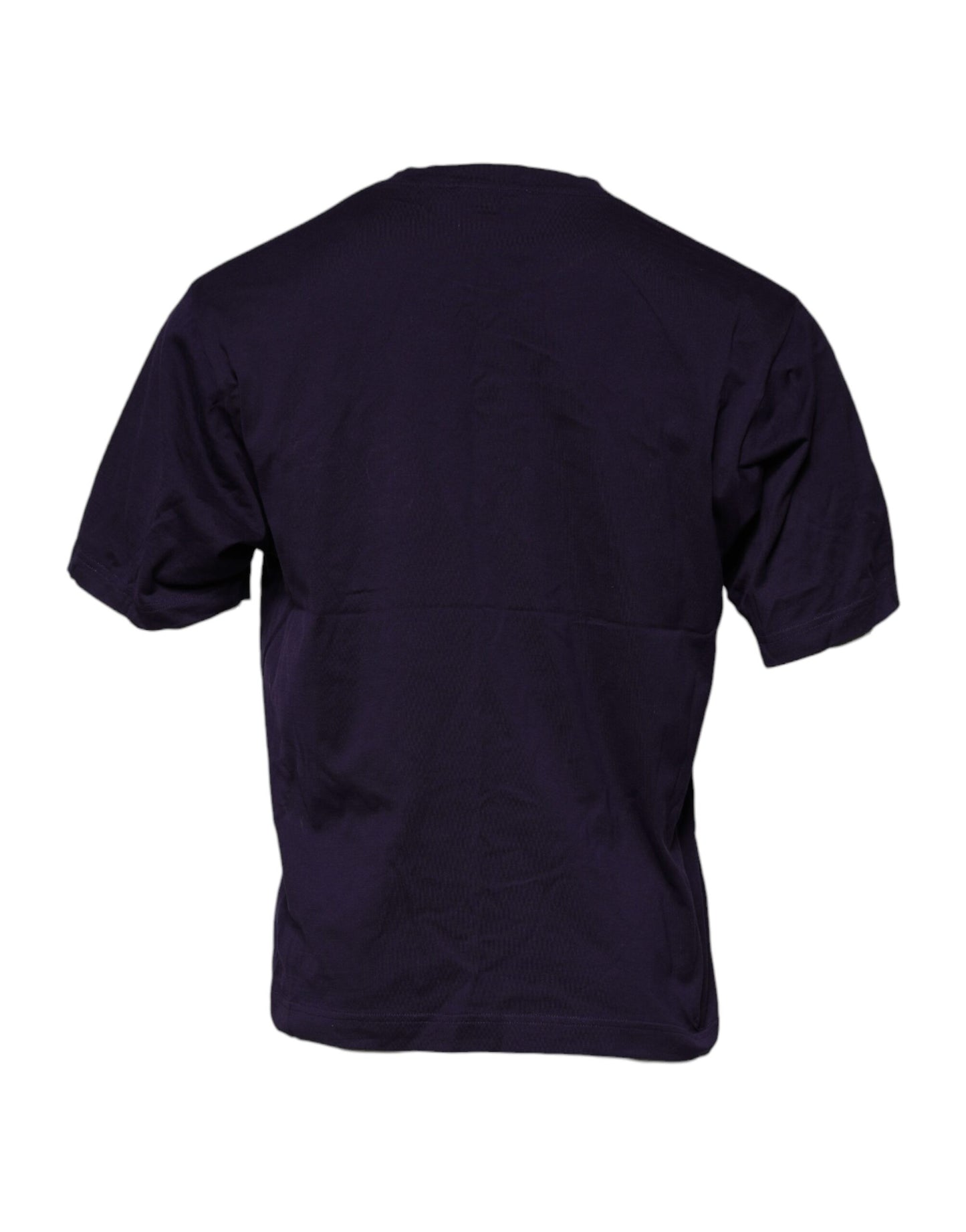 Purple DG Logo Cotton Crew Neck T-shirt