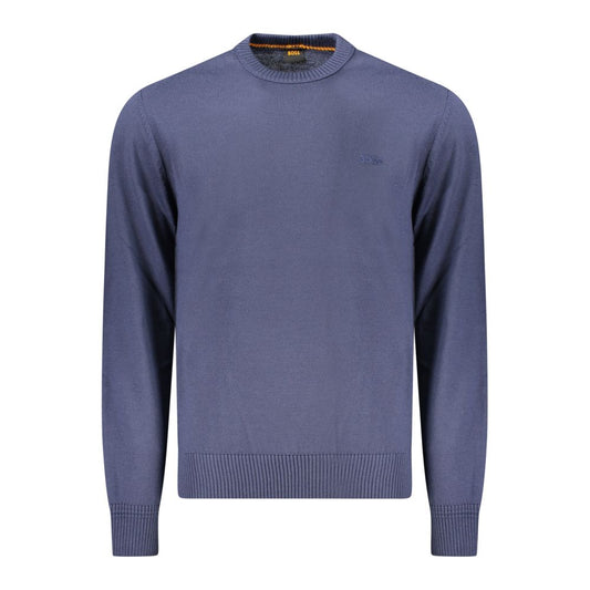 Blue Wool Men Sweater