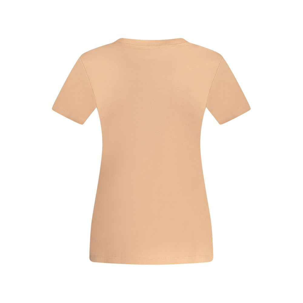 Pink Cotton Women T-Shirt