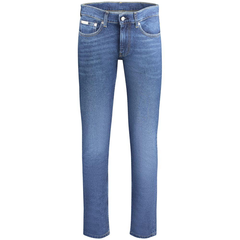 Blue Cotton Men Jeans