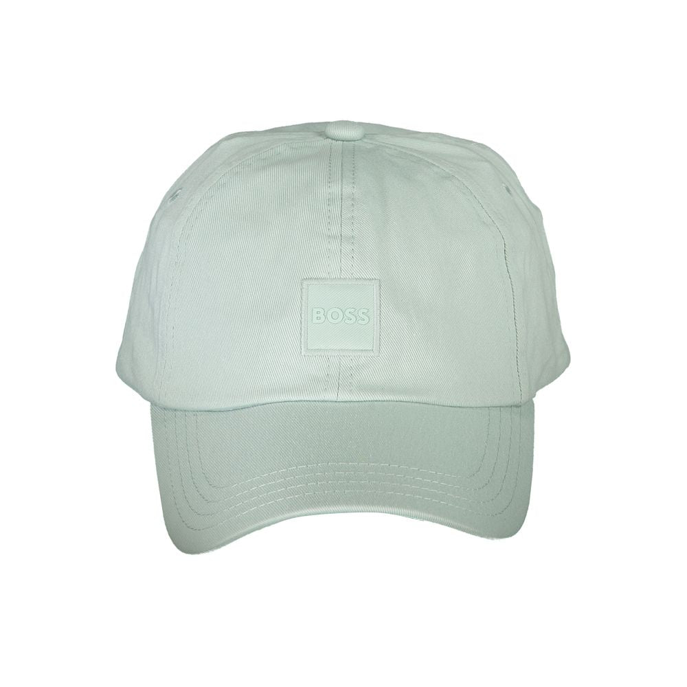 Green Cotton Men Cap