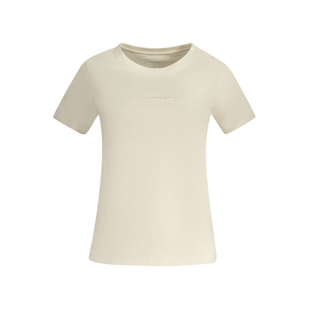 Beige Cotton Women Top