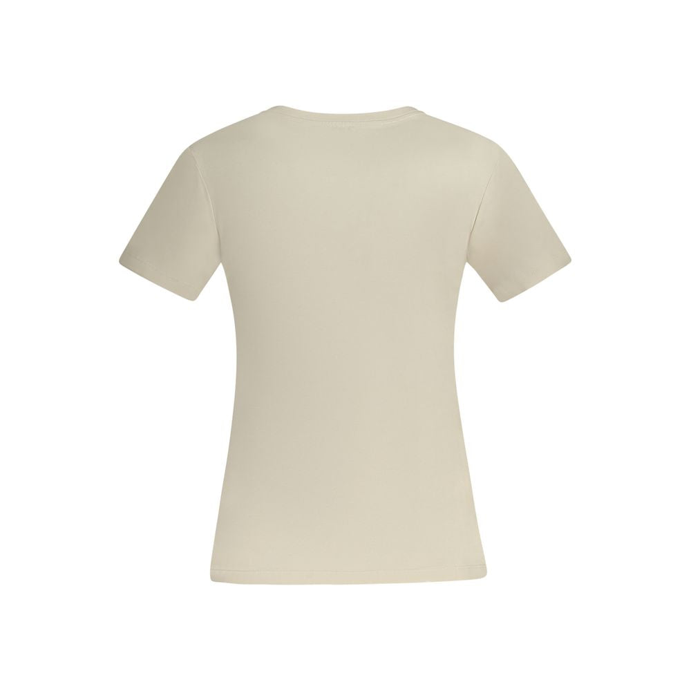 Beige Cotton Women Top